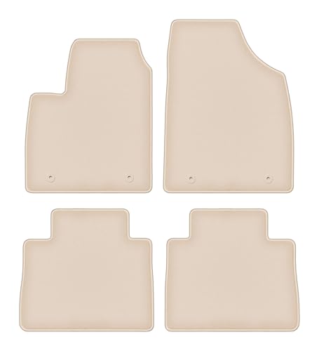 Tapis de sol en velours compatible MG HS SUV 2018-2026 beige 4 pièces