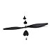 YoungRC RC Spare Propellers with Propeller Savers and Adapters RC Airplane Propellers for TR-C385 4 Channel TR-C285G RC Airplane(4PCS)