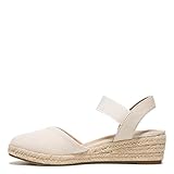 LifeStride Womens Kimmie Espadrille Wedge Sandal Loafer, Almond Milk, 7 US