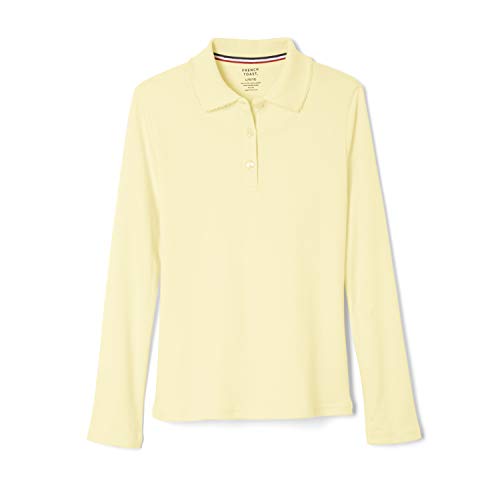 Image of French Toast Girls' Ruffle Collar Polo Shirt with Long Sleeves
