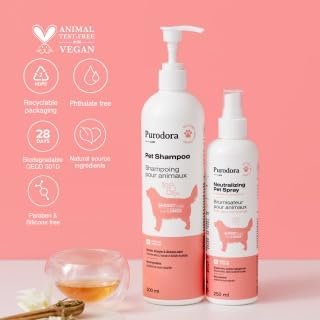 Miniatura 3 de Espray desodorizante neutralizador de olores para perros entre baños para abrigos peludos  Neutralizador de olores totalmente natural, orgánico y no