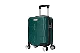 TROLLEY ADC Valise Cabine 40x30x20 cm - Compatible Ryanair | Roues Amovibles | Ultra légère 2,3 kg | Bagage Cabine underseat | 20 litres (Vert Sapin)