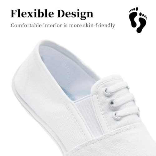 Women's Slip On Barefoot Shoes - Zero Drop Minimalist Walking Sneakers with Wide Toe Box, Flexible Sole & Breathable Canvas Upper for All-Day Comfort2