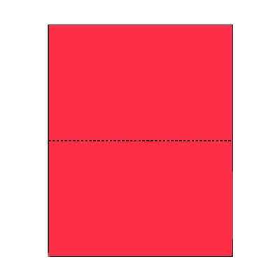 Burris Computer FormsPrint On Demand Jumbo Bright Color Blank Postcards - Watermelon (500 sheets/1000 postcards)