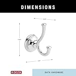 Delta 79735 Cassidy Double Towel Hook Bath Hardware Accessory in Polished Chrome - Image 5