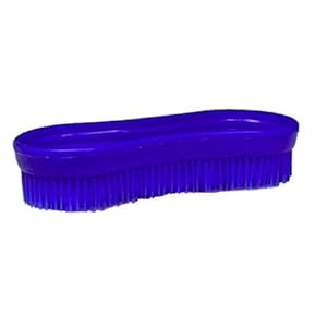Intrepid International Magic Horse Brush, for Horse Grooming Kit w/Durable Plastic Bristles, Horse Brushes for Grooming, Removes Dirt, Sweat, Grime, Navy