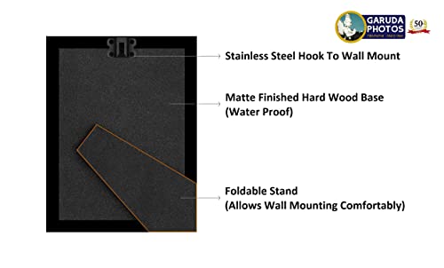 Garuda Photos : Sri MahaLakshmi Photo Frame; Goddess; Laxmi; Devi; Gaja; Dhana; Maha; Lakshmi; Dhanalakshmi; Dhanalaxmi; Mahalaxmi; Mahalakshmi; Gajalaxmi; Gajalakshmi; Elephants (Small - with Stand)