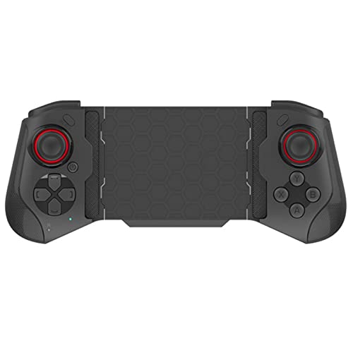 Roadoor Manette de téléphone sans fil rechargeable haute précision pour iPhone Double 3D Joystick Bluetooth pour jeux vidéo Noir Cover