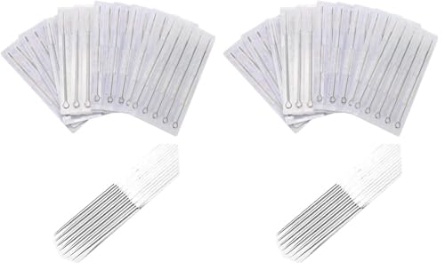 Tattoo Needles,New Star Tattoo 50PCS 15RM Curved Round Magnum Sterile Disposable Tattoo Needles Supply 1215RM (Pack of 2)