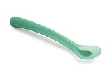 Apta para lavavajillas Suavinex - Cuchara Bebé de Silicona. Punta Suave Para Encías Sensibles. Apta Para Lavavajillas , Color Verde