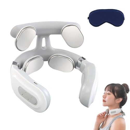 Lormine Neuropulse - Masajeador de cuello portátil y recargable para hombres y mujeres, alivio del dolor calmante con intensidad ajustable, ideal para el estrés, la tensión y la recuperación muscular