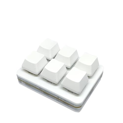 Clavier personnalisé USB Domary avec 6 touches de raccourci mécaniques noir pour multimédia
