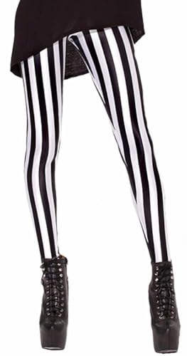 Sister Amy® Women's Printed Leggings - Buttery Soft Yoga Pants, High Waist Stretchy Tights for Workout, Plus Size Black and White One Size