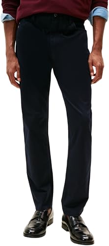 Tommy Hilfiger Core Denton 5Pkt Essential Twill Mw0Mw40915 Chino, Blue (Desert Sky), 35W / 28L para Hombre