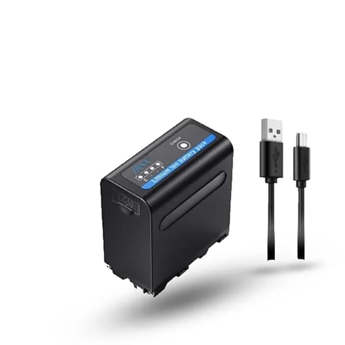 Image of F970 USB Rechargeable Battery 48800mAh for Sony PXW-Z150, HXR-NX100, NEX-EA50M, FDR-AX1, HDR-AX2000, FX1, FX7, FX1000, Z1U, Z5U, Z7U Camcorders & Video Cameras - LRSA