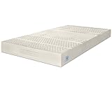 Bloque de látex perforado de 16 cm con 7 zonas diferenciadas y núcleo reforzado alta densidad - firmeza 5/10 para ambas caras - Indeformable y Transpirable