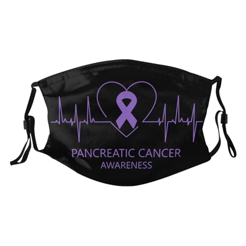 Pancreatic Cancer Awareness Adult Dust Mask Adjustable Dust Face with 2 Filter88