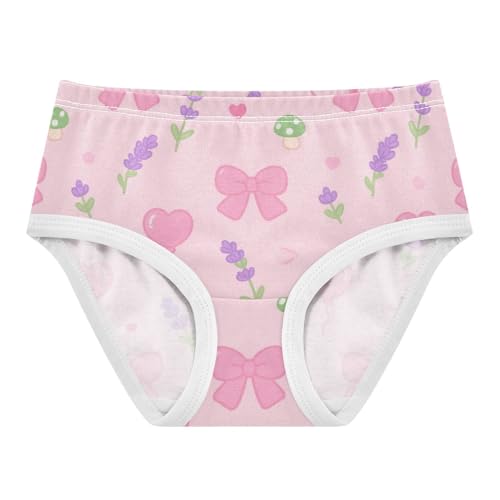 Girls' Underwear Bow-knot Lavender Flower Toddle Brief Panties 2-8 Years 20300557