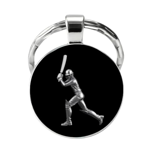 Cricket Helmet Keychain