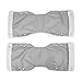 Mitaines de landau, nylon chaud, coton 2pcs gants de poussette confortables, pour chariots poussettes(gris)