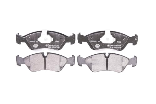 Kit de plaquettes de frein HELLA avec préparation indicateur usure T1082
