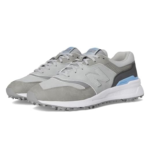 New Balance Men's 997 Golf Shoe, Grey/Blue, 9 UK