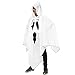 Pegasus Costume Vestito Maschera Poncho Mantello di Halloween E di Carnevale Bambino da Fantasma (L 7/12 Anni)