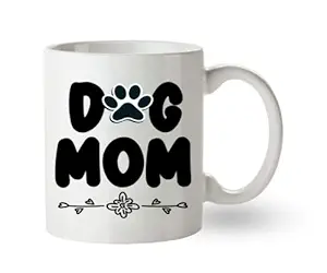SKY DOT Dog Mom, Dogs Lover Ceramic Printed Coffee Mug (325 ml)