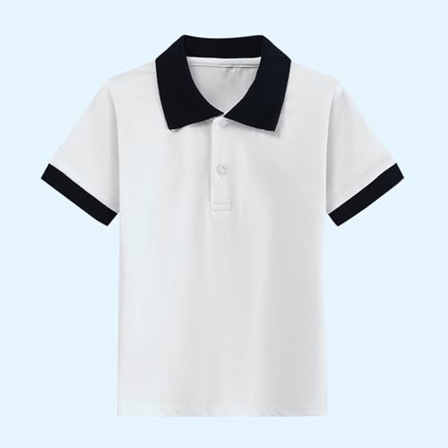 Toddler Boys Girls Polos Shirts Short Sleeve Kids Summer Casual School Uniform T-Shirts Cotton Soft Color Block Polos2