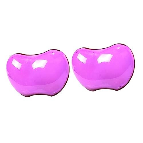 Tapis de souris avec repose-poignet silicone transparent violet ergonomique antidérapant
