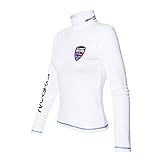 perfekter Tragekomfort Nebulus Damen Rollkragenpullover Warmer, Pullover mit Rollkragen, Langarm Shirt warm & weich, weiß - XXL/44