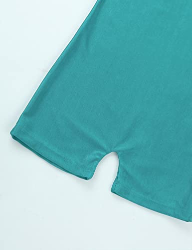 Yeahdor Kids Boys Girls Team Basic Gymnastics Dance Leotard Bodysuit Biketard For Athletic Sports Tumbling Turquoise 5-6 #TOP5