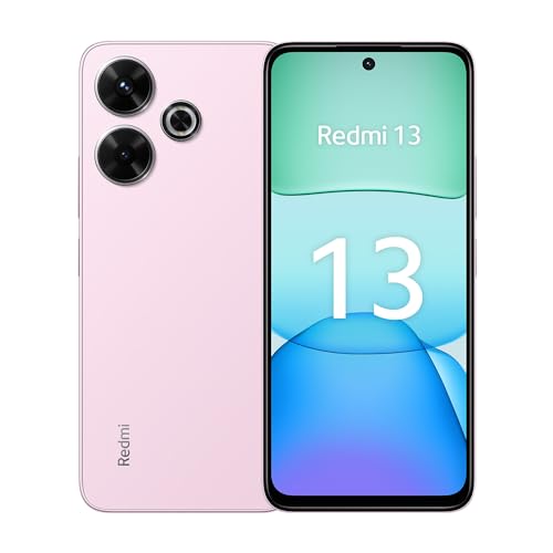 Xiaomi Redmi 13 - Smartphone de 8+256GB, MediaTek Helio G93-Ultra, Pantalla de 6,79' FHD+, cámara de 108MP, Carga rápida de 33W, Rosa (Versión ES)