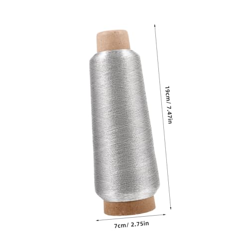 5000 Serger Thread Plumbing Tools Yards Spool Yarn Coil Crow Silver Accessories Kids Craft Supplies Polyester Spools Overlock Suit Embroidery Hand Sewing Machine 150d - Image 4