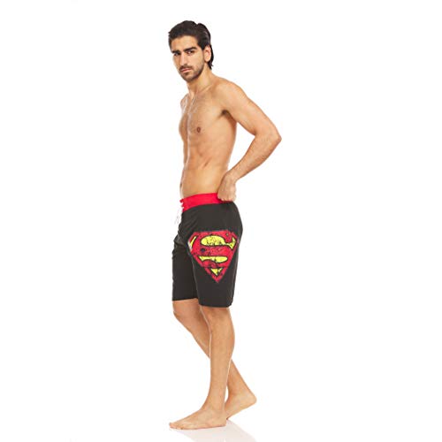 Underboss Superman Symbol Black Swim Board Shorts Small (28-30)4