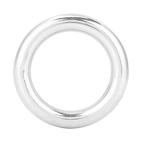 Wbestexercises 304 Stainless Steel Soldier Ring Soldier Ring O Ring Round Polished Circle 12 50mm O Ring Welding Diving Marine Boat Mascot Climbing Yoga Cover