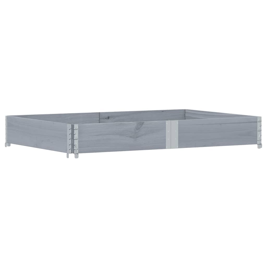 Paretale per Pallet Grigio 150x100 cm in Legno Massello di Pino, Commercio e Industria,Movimentazione di Materiali,Pianali di carico e Pallet, 13kg-4010303