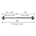 Turquoize 2 Pack Magnetic Curtain Rods for Metal Doors 1/2