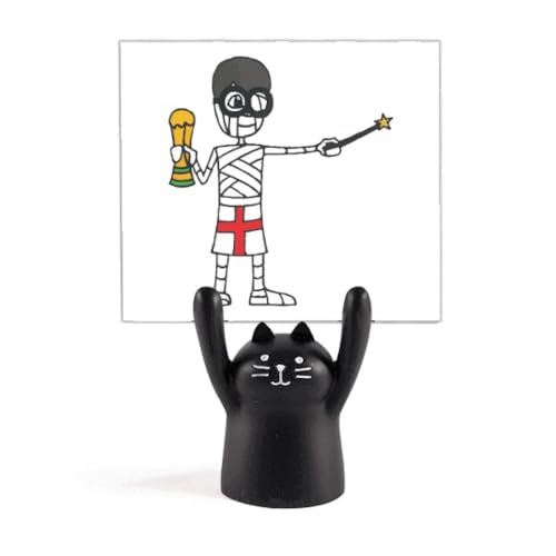 Support pour trophée de football décorez la chambre avec le chat noir UK Wizard