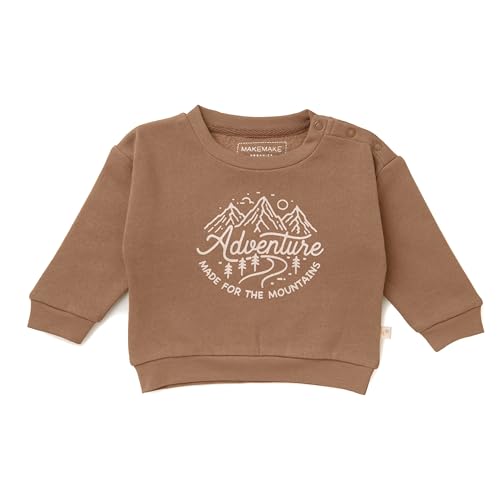 Image of MakeMake Organics GOTS Certified Organic Cotton Sweatshirt Baby Toddler Young Kids Boys Girls Pullover Sweater