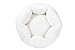 Miss Meow Cat Bed Round and Cave Shape Self Warming Cotton/Faux Suede/Linen...