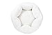 Miss Meow Cat Bed Round and Cave Shape Self Warming Cotton/Faux Suede/Linen...