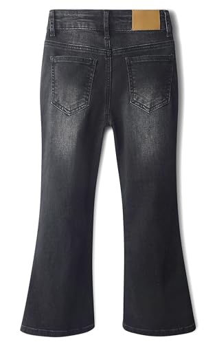 KIDSCOOL SPACE Girls Jeans, 18M-14T Wide Size Range Bell-Bottomed Micro Flared Stretchy Denim Pants2
