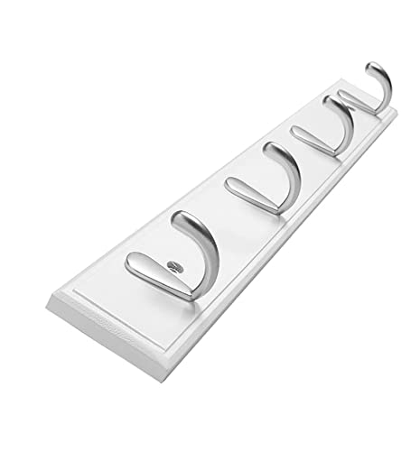 Patère murale à 4 crochets pour salon et placard de rangement