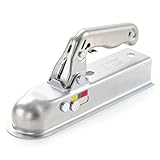 Attelage de remorque de 50 mm pour Barre d'attelage à Boule et carrée 2 Pouces, capacité 800 kg, coupleur d' remorque Robuste, Langue remorquage en Acier galvanisé avec