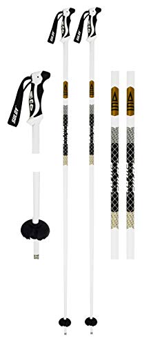 SULOV Racchette da Sci da Discesa Riotact, Lunghezza: 120 cm, Colore: Bianco