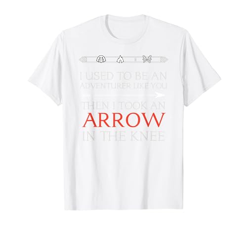 Funny I Used to Be an Adventurer Like You T-Shirt T-Shirt, Men, White, XX-Large