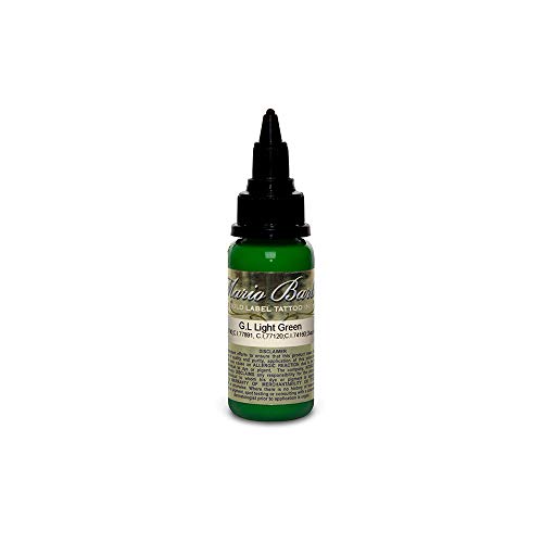 Light Green Mario Barth Gold Label - Intenze Tattoo Ink - 1oz Bottle