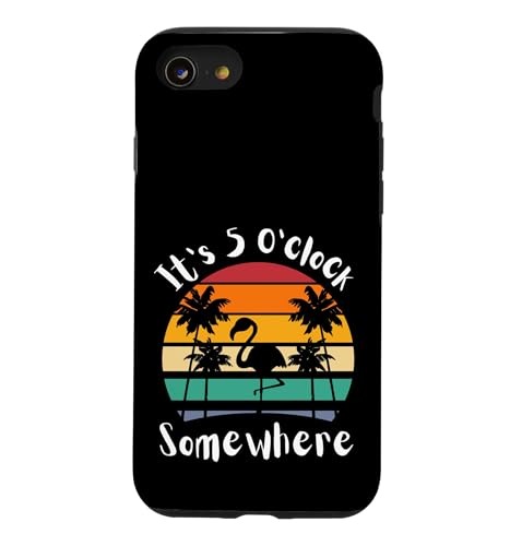 It's 5 O'clock Somewhere ���g�� �T���Z�b�g �t���~���S �����Y ���f�B�[�X �X�}�z�P�[�X iPhone SE (2020) / 7 / 8 �p
