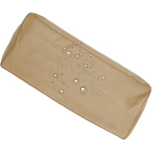 MSNCS Housse de Coussin pour Banc 100x50 100x40 130x50 80x40, Housse de Rechange pour Coussin de Dossier avec Fermeture Éclair, épais 5cm,Imperméable Housses de Coussin de Siège(Kaki,110x50x5cm)